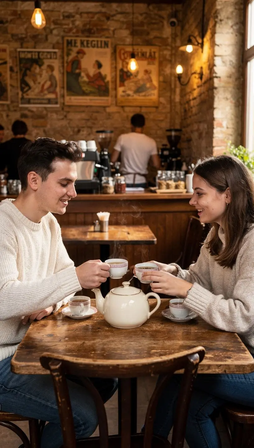 Egészségtudatos személy kortyol meleg teát, amely része egy alacsony stresszű napi rutinnak