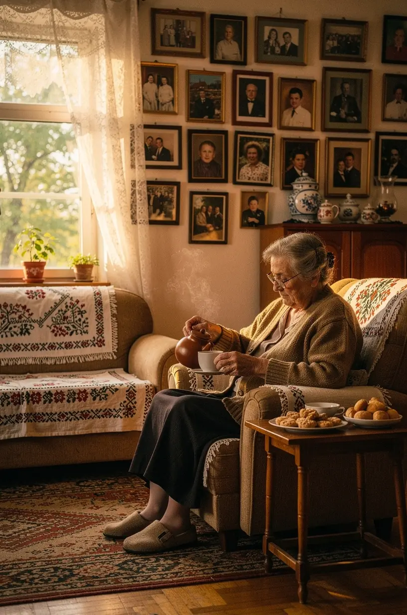 Nyugodt reggeli pillanat, ahol a meleg ital segít csökkenteni a stresszt és támogatja az ízületek egészségét